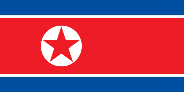 Drapeau Corée, République démocratique