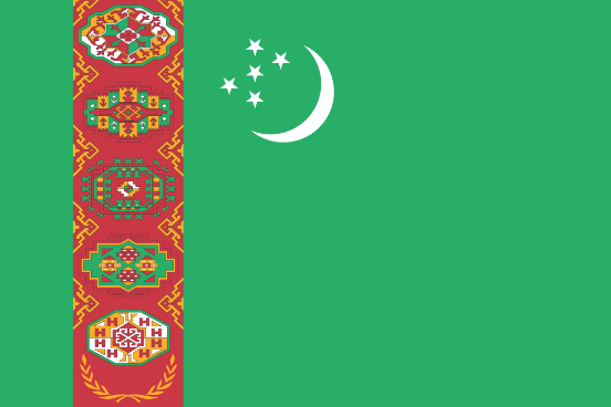 Bandiera Turkmenistan