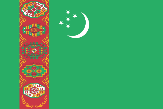 Flag Turkmenistan