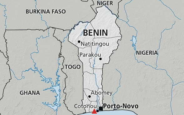 Map of Benin