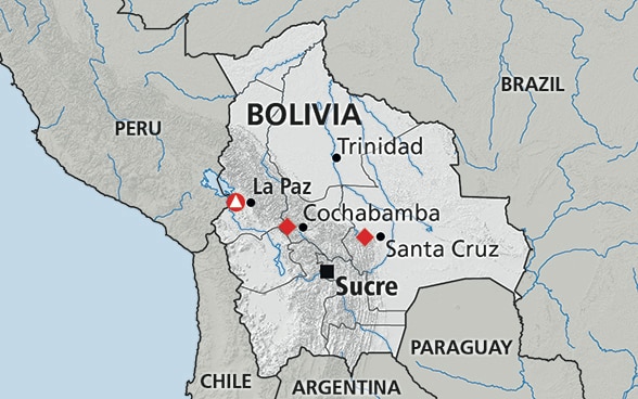 Map of Bolivia