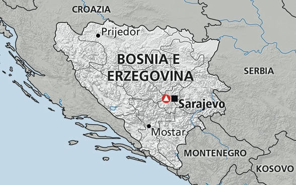 Cartina della Bosnia e Erzegovina