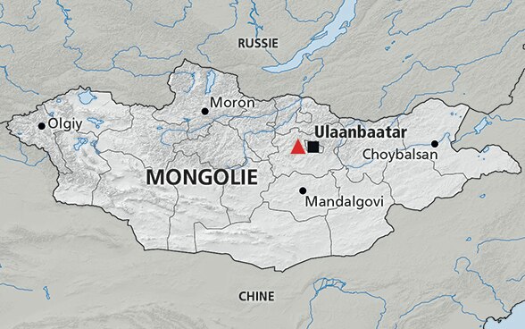 Carte de la Mongolie