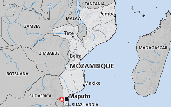 Mapa de Mozambique