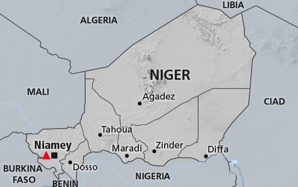 Cartina del Niger