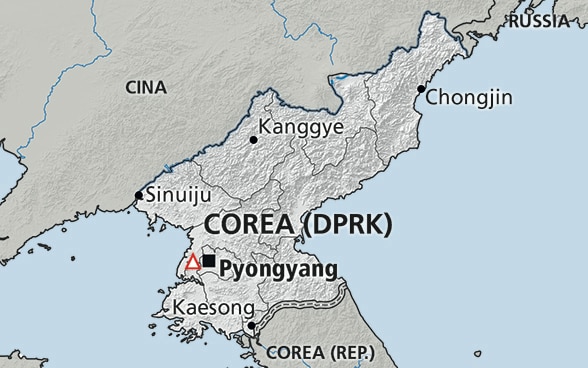 Cartina della Corea del Nord