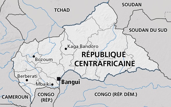 Carte de la République centrafricaine