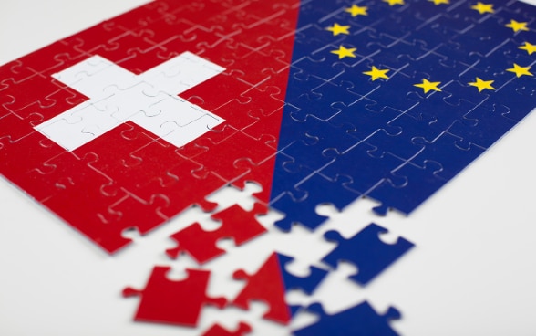 Puzzle Svizzera - Unione europea