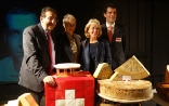 Councillor of State of the canton Vaud Pascal Broulis, Anne-Catherine Lyon et Jacqueline De Quattro with Ambassador Roberto Balzaretti at the Soirée suisse