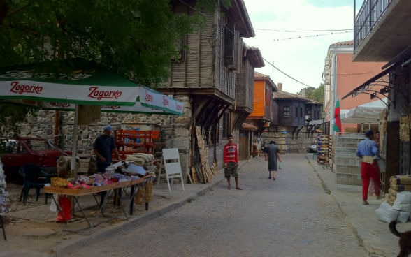 People in Sozopol, Bulgaria 