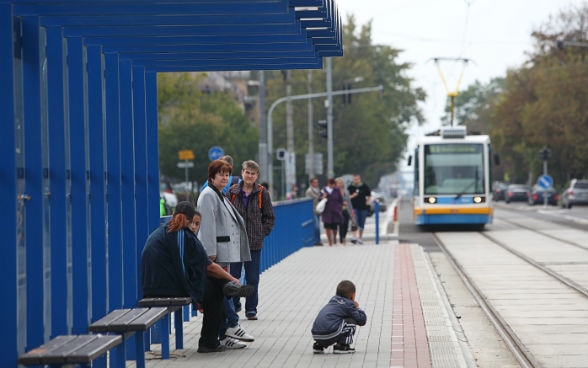 Fermata del tram a Ostrava