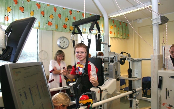 Der neue Bewegungsapparat „Pediatric Lokomat“.