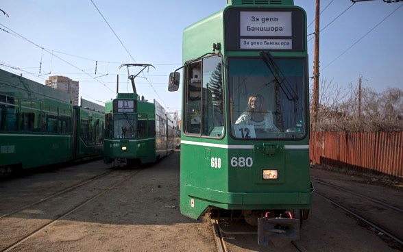 Schaffnerin in Tram